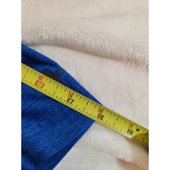 Under Armour Polo Shirt Mens Large Navy Blue Heatgear Loose Short Sleeve Golf - Picture 9 of 11